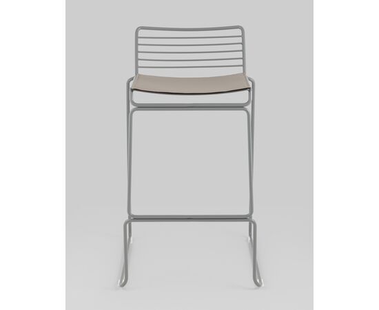 Стул полубарный Danny серый с подушкой, изображение 32 | Интернет магазин мебели и декора LifeDekor