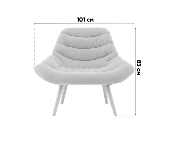 Кресло Олби Страйпс тёмно-бирюзовый, изображение 3 | Интернет магазин мебели и декора LifeDekor