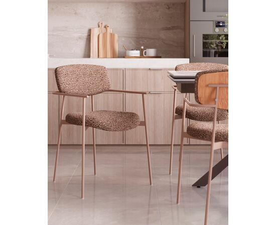 Стул Doe коричневый бежевые ножки, изображение 27 | Интернет магазин мебели и декора LifeDekor