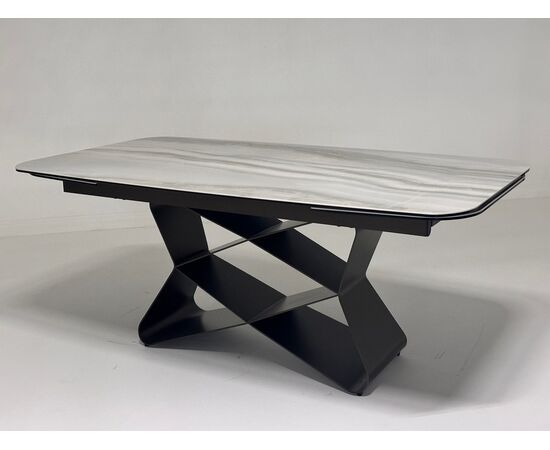 Стол ABSALON 180 ICE AGATE, керамика, стекло / Шоколадное золото каркас, ®DISAUR, изображение 5 | Интернет магазин мебели и декора LifeDekor