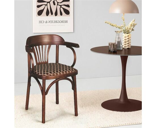 Стул Венский мягкий (темный тон, ткань 3 brown) | Интернет магазин мебели и декора LifeDekor