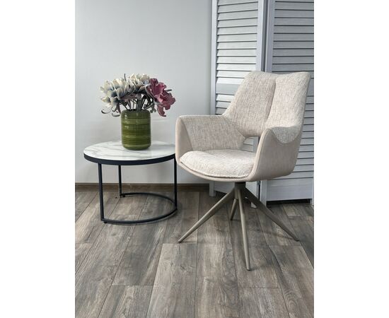 Стул DAVEN 360 град. поворот. RIELY-111 / G1038-101 Кремовый / Латте, ®DISAUR | Интернет магазин мебели и декора LifeDekor