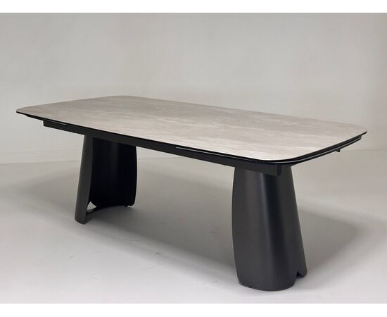 Стол KENT 200 TL-109, испанская керамика / Темно-серый каркас, ®DISAUR | Интернет магазин мебели и декора LifeDekor