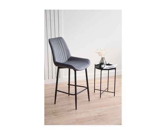 Барный стул Седа темно-серый (zd 995) / черный, изображение 3 | Интернет магазин мебели и декора LifeDekor