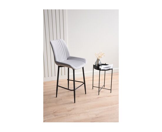 Барный стул Седа светло-серый (zd 960) / черный, изображение 3 | Интернет магазин мебели и декора LifeDekor