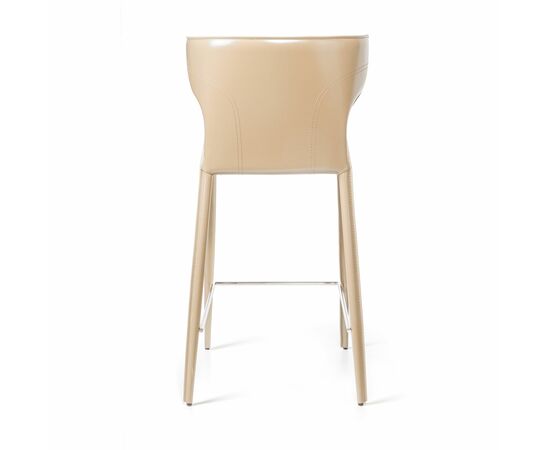 Стул полубарный Austin, кожа бежевый, изображение 6 | Интернет магазин мебели и декора LifeDekor