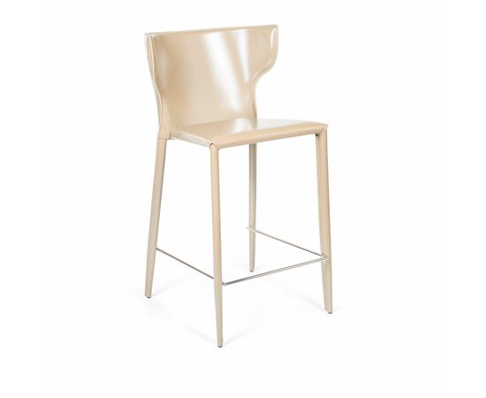 Стул полубарный Austin, кожа бежевый | Интернет магазин мебели и декора LifeDekor