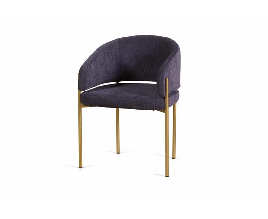 Стул Nicol, мех Plush 16 mistic  / опоры шампань | Интернет магазин мебели и декора LifeDekor