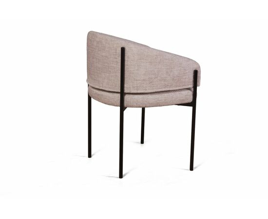 Стул Nicol, микромех Rozy ivory / опоры черные, изображение 5 | Интернет магазин мебели и декора LifeDekor