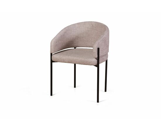 Стул Nicol, микромех Rozy ivory / опоры черные | Интернет магазин мебели и декора LifeDekor