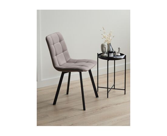 Стул на металлокаркасе Чилли латте / черный, изображение 3 | Интернет магазин мебели и декора LifeDekor