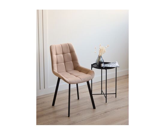 Стул на металлокаркасе Челси П бежевый (zd 210) / черный np, изображение 2 | Интернет магазин мебели и декора LifeDekor