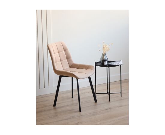 Стул на металлокаркасе Челси П бежевый (zd 210) / черный np, изображение 3 | Интернет магазин мебели и декора LifeDekor