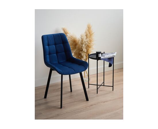 Стул на металлокаркасе Челси П синий (zd 798) / черный np, изображение 2 | Интернет магазин мебели и декора LifeDekor