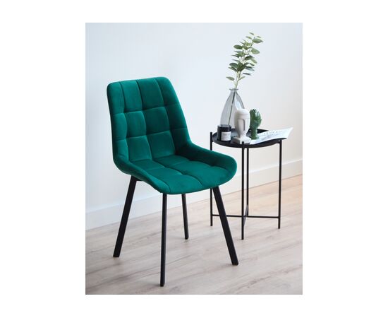 Стул на металлокаркасе Челси П зеленый (zd 667) / черный np, изображение 2 | Интернет магазин мебели и декора LifeDekor