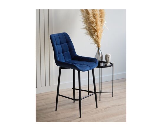 Барный стул Челси синий (zd 798) / черный, изображение 3 | Интернет магазин мебели и декора LifeDekor