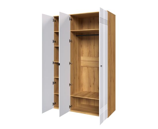 Шкаф Вега Саксония 135, белый матовый, изображение 4 | Интернет магазин мебели и декора LifeDekor