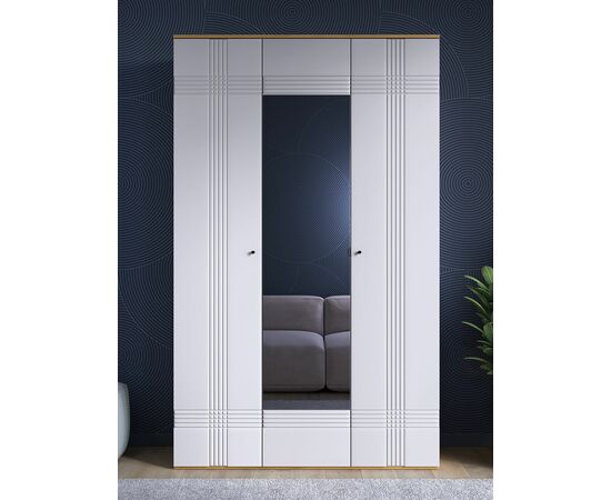 Шкаф Вега Саксония 135, белый матовый, изображение 6 | Интернет магазин мебели и декора LifeDekor