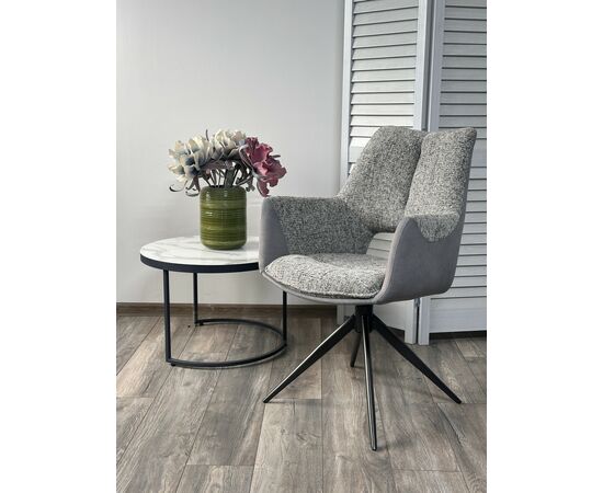 Стул DAVEN 360 град. поворот. RIELY-450 / G1038-04 Серый /Темно-серый, ®DISAUR | Интернет магазин мебели и декора LifeDekor