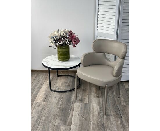 Стул VALTER HF017-09 Латте, экокожа / Латте каркас, ®DISAUR, изображение 2 | Интернет магазин мебели и декора LifeDekor