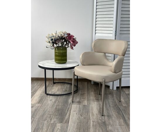 Стул VALTER HF017-02 Бежевый, экокожа / Латте каркас, ®DISAUR | Интернет магазин мебели и декора LifeDekor