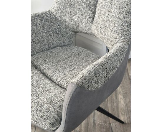 Стул DAVEN 360 град. поворот. RIELY-450 / G1038-04 Серый /Темно-серый, ®DISAUR, изображение 3 | Интернет магазин мебели и декора LifeDekor