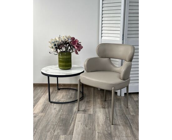 Стул VALTER HF017-09 Латте, экокожа / Латте каркас, ®DISAUR | Интернет магазин мебели и декора LifeDekor