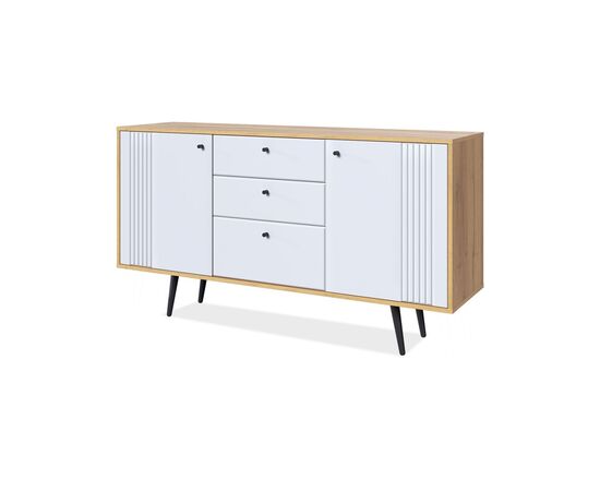 Комод Вега Саксония 150, белый матовый, изображение 2 | Интернет магазин мебели и декора LifeDekor