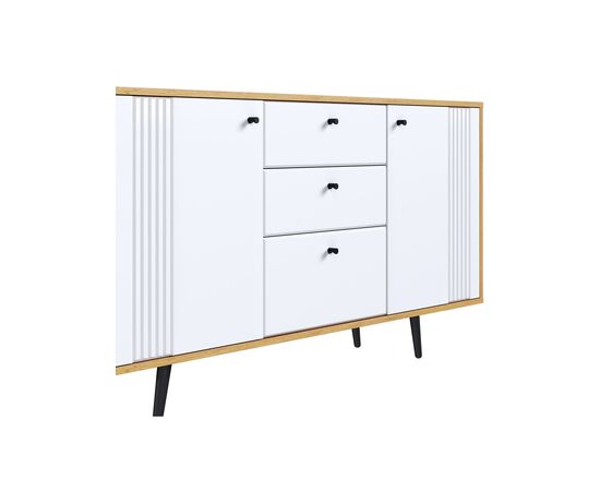 Комод Вега Саксония 150, белый матовый, изображение 5 | Интернет магазин мебели и декора LifeDekor