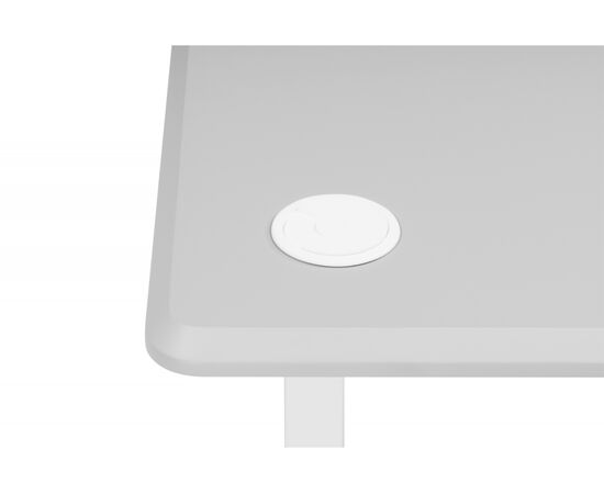 Компьютерный стол Маркос 120х75 тауп / белый, изображение 10 | Интернет магазин мебели и декора LifeDekor