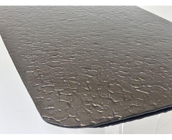 Стол LAURITS 200 GOLDEN, стекло BUBBLE  / Прозрачный каркас ®DISAUR, изображение 3 | Интернет магазин мебели и декора LifeDekor