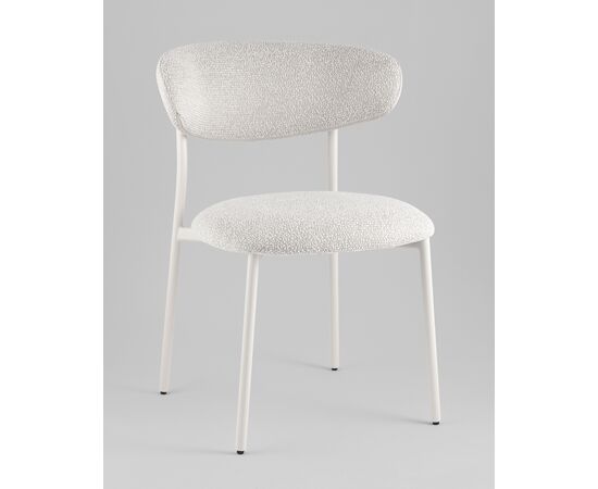 Стул обеденный Ayla серый белые ножки, изображение 2 | Интернет магазин мебели и декора LifeDekor