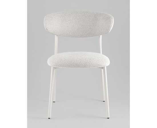 Стул обеденный Ayla серый белые ножки, изображение 5 | Интернет магазин мебели и декора LifeDekor