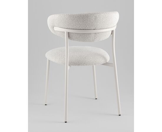 Стул обеденный Ayla серый белые ножки, изображение 8 | Интернет магазин мебели и декора LifeDekor