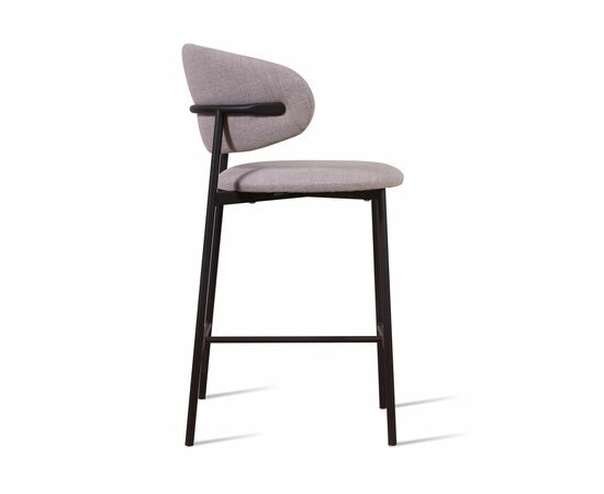Стул полубарный Adele, рогожка wellton 912, серый, изображение 3 | Интернет магазин мебели и декора LifeDekor