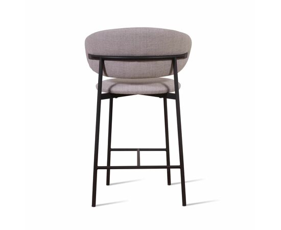 Стул полубарный Adele, рогожка wellton 912, серый, изображение 6 | Интернет магазин мебели и декора LifeDekor