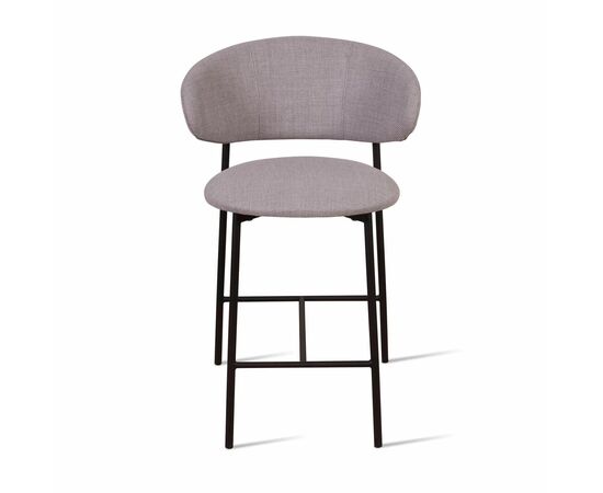 Стул полубарный Adele, рогожка wellton 912, серый, изображение 7 | Интернет магазин мебели и декора LifeDekor