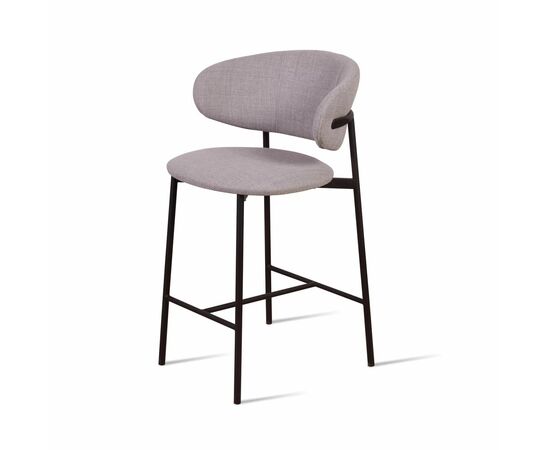 Стул полубарный Adele, рогожка wellton 912, серый, изображение 8 | Интернет магазин мебели и декора LifeDekor