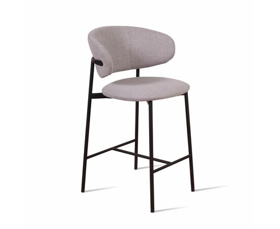 Стул полубарный Adele, рогожка wellton 912, серый | Интернет магазин мебели и декора LifeDekor