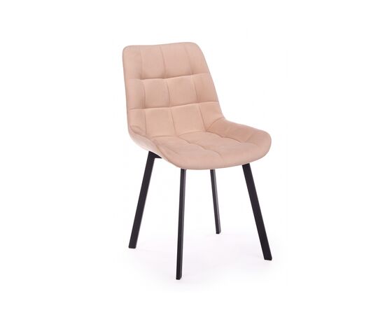 Стул на металлокаркасе Челси П бежевый (zd 210) / черный np | Интернет магазин мебели и декора LifeDekor