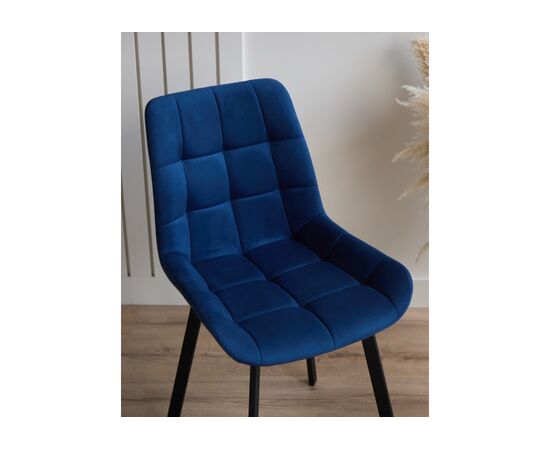 Стул на металлокаркасе Челси П синий (zd 798) / черный np, изображение 7 | Интернет магазин мебели и декора LifeDekor
