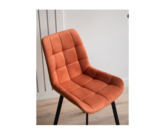 Стул на металлокаркасе Челси П терракотовый (zd 432) / черный np, изображение 7 | Интернет магазин мебели и декора LifeDekor