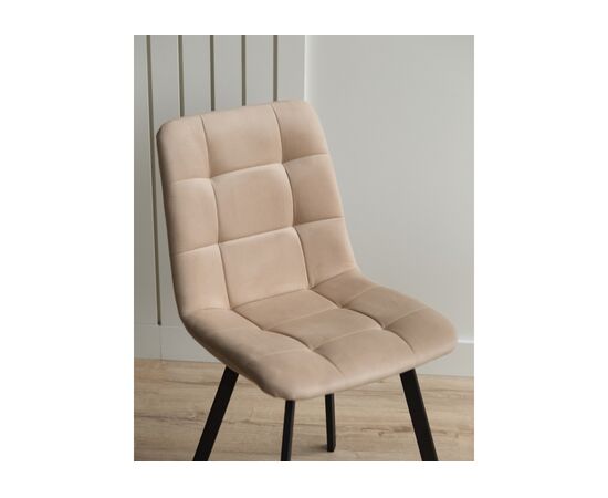 Стул на металлокаркасе Чилли бежевый / черный, изображение 7 | Интернет магазин мебели и декора LifeDekor