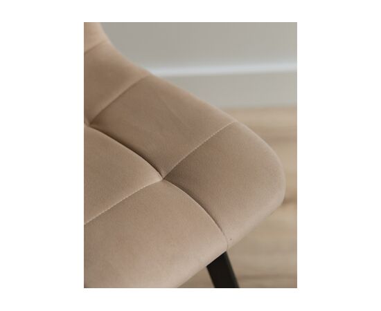 Стул на металлокаркасе Чилли бежевый / черный, изображение 8 | Интернет магазин мебели и декора LifeDekor