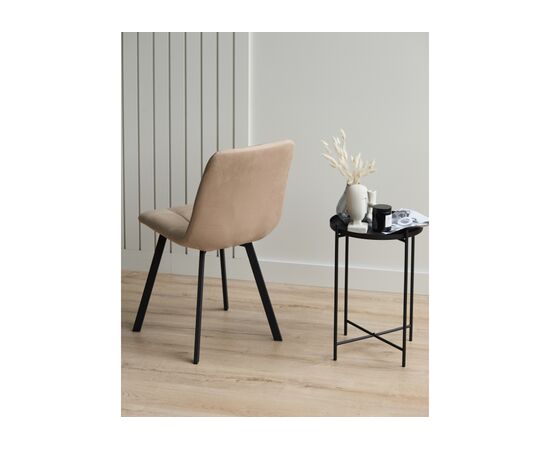 Стул на металлокаркасе Чилли бежевый / черный, изображение 9 | Интернет магазин мебели и декора LifeDekor