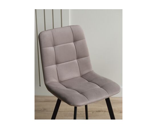 Стул на металлокаркасе Чилли латте / черный, изображение 7 | Интернет магазин мебели и декора LifeDekor