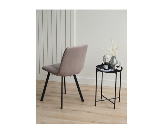 Стул на металлокаркасе Чилли латте / черный, изображение 9 | Интернет магазин мебели и декора LifeDekor