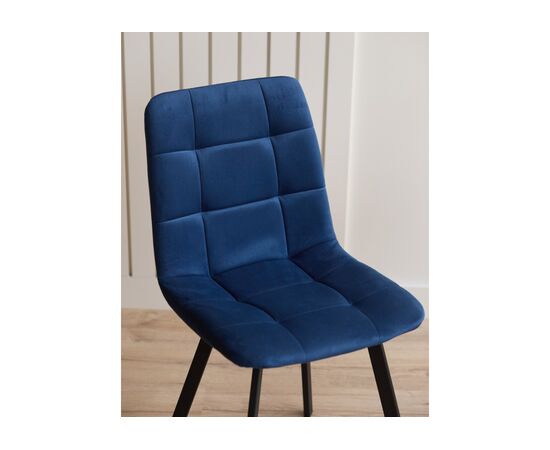 Стул на металлокаркасе Чилли синий / черный, изображение 7 | Интернет магазин мебели и декора LifeDekor