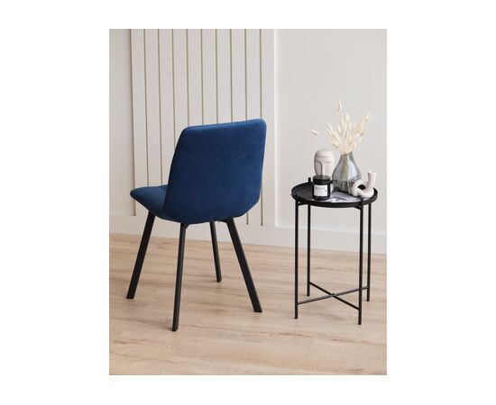 Стул на металлокаркасе Чилли синий / черный, изображение 9 | Интернет магазин мебели и декора LifeDekor