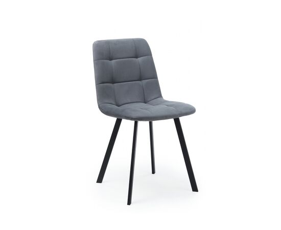 Стул на металлокаркасе Чилли темно-серый / черный | Интернет магазин мебели и декора LifeDekor